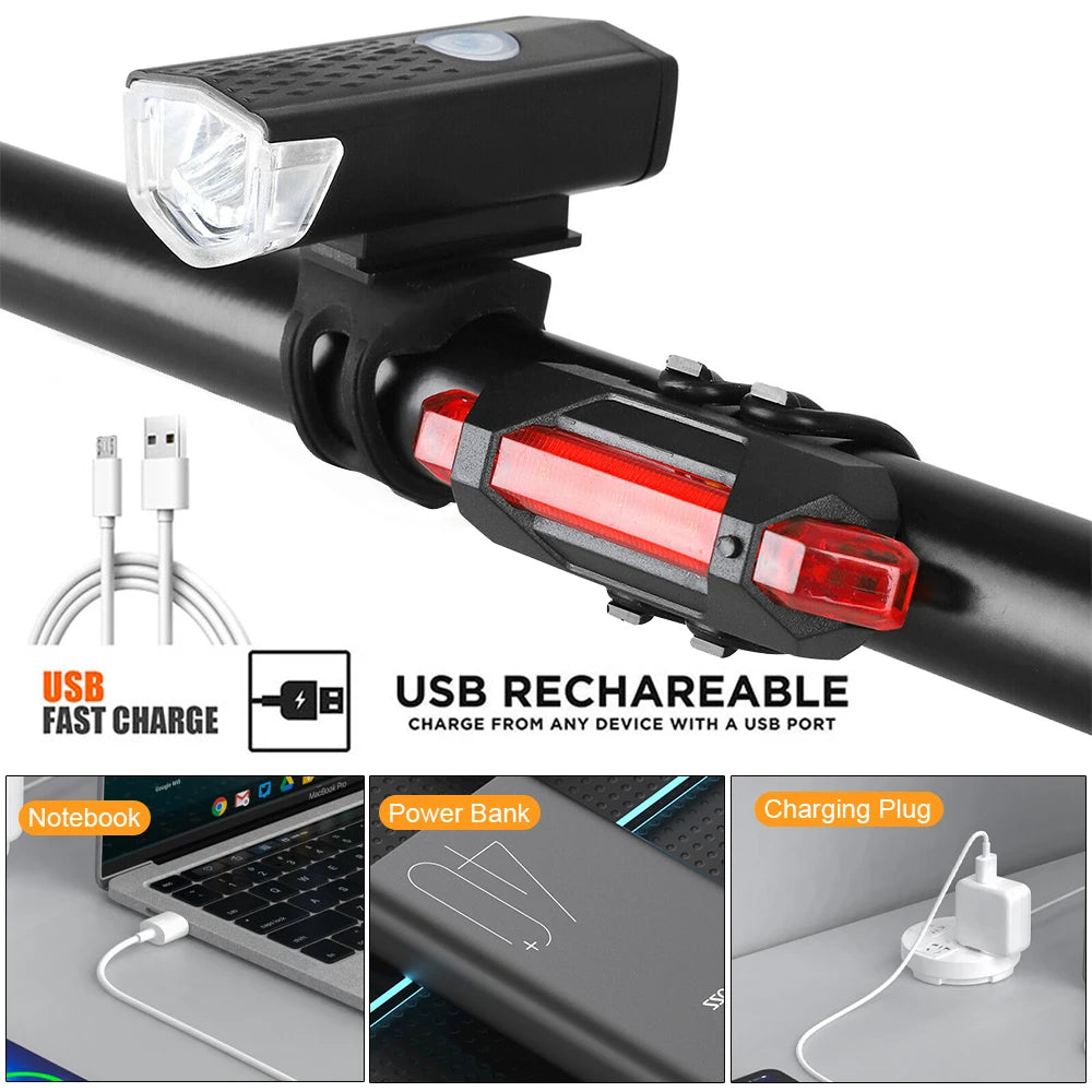 EASE Bike Light Set USB Rechargeable