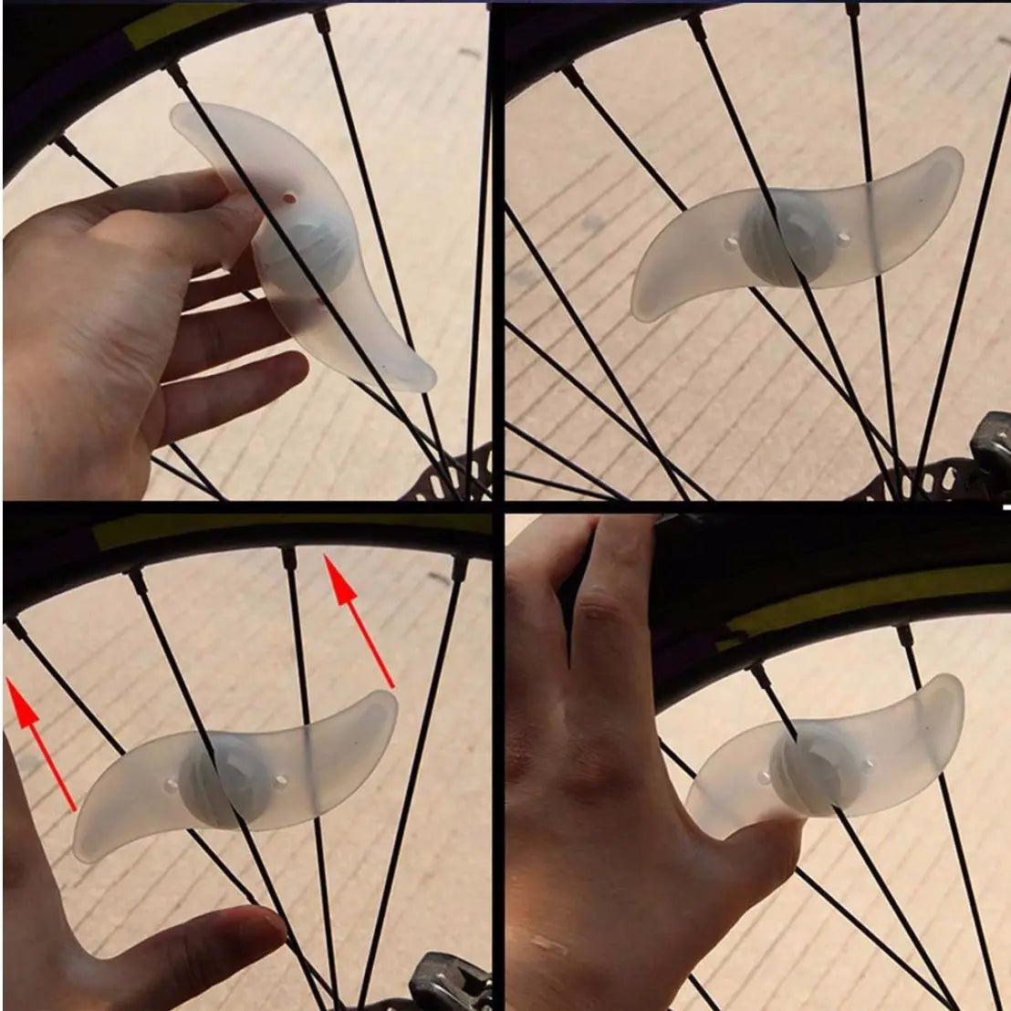 EASE Waterproof Bicycle Wheel Spoke Light for Safety and Visibility